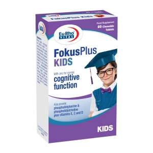 قرص جویدنی فوکوس پلاس کیدز یوروویتال 60 عددی